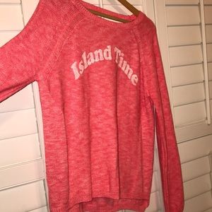 Boston Proper Island time pink sweater
